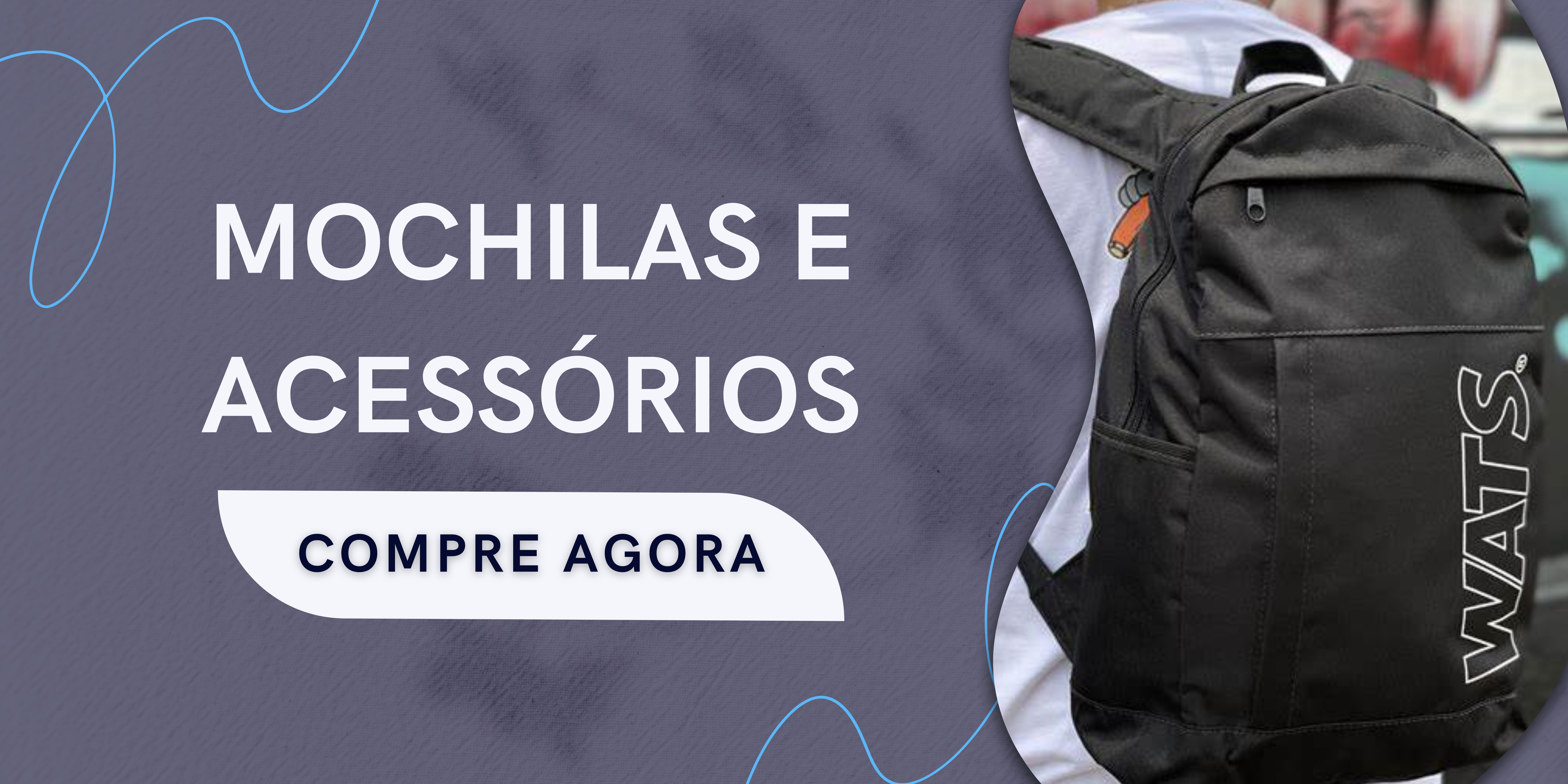 Banner site frete gratis minimalista branco e cinza - Waká