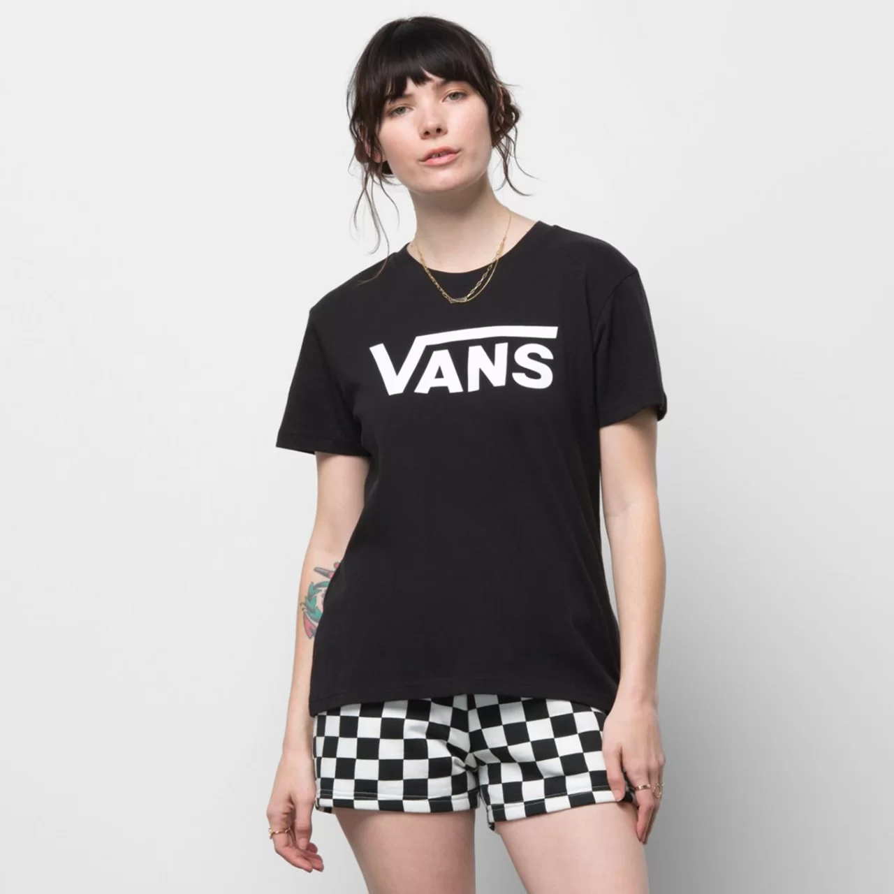 CAMISETA VANS FLYING V CREW | PRETO