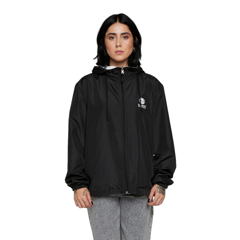 JAQUETA ELEMENT TWO LOGOS |BLACK/WHITE